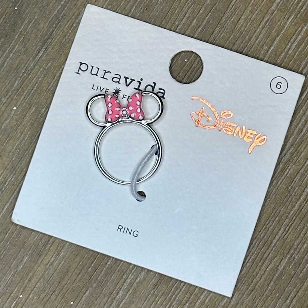 Pura Vida Minnie Mouse Bow Ring